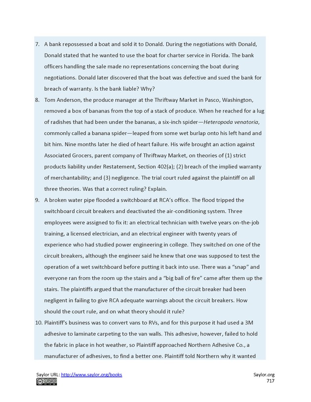 Business Law and the Legal Environment - Page 717